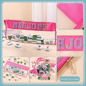 Borsa da Viaggio per Mahjong Leggera con Logo Personalizzato, Custodia Portatile in Nylon con Cerniera per Tessere, Grande Capacità - Product Image 4