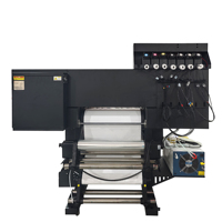 Printer Stiker UV DTF Hanrun Paper 60cm All in One Dengan Laminator Crystal Label 4 I3200 U1 Printheads