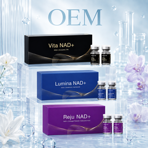Ampolla de Esencia Facial NAD+ de Marca Personalizada, Suero Hidratante y Suavizante Diario, Fabricante de Productos para el Cuidado de la Piel con Etiqueta Privada OEM ODM - Product Image 3