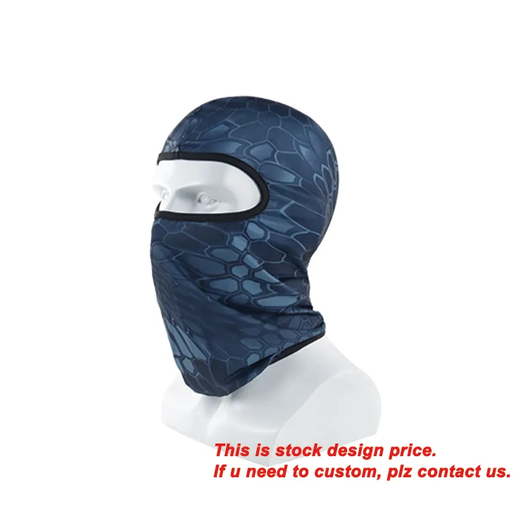 Mascarilla facial con logotipo personalizado, estampada para esquí cubierta completa, motocicleta, 1 orificio, a prueba de viento, pasamontañas