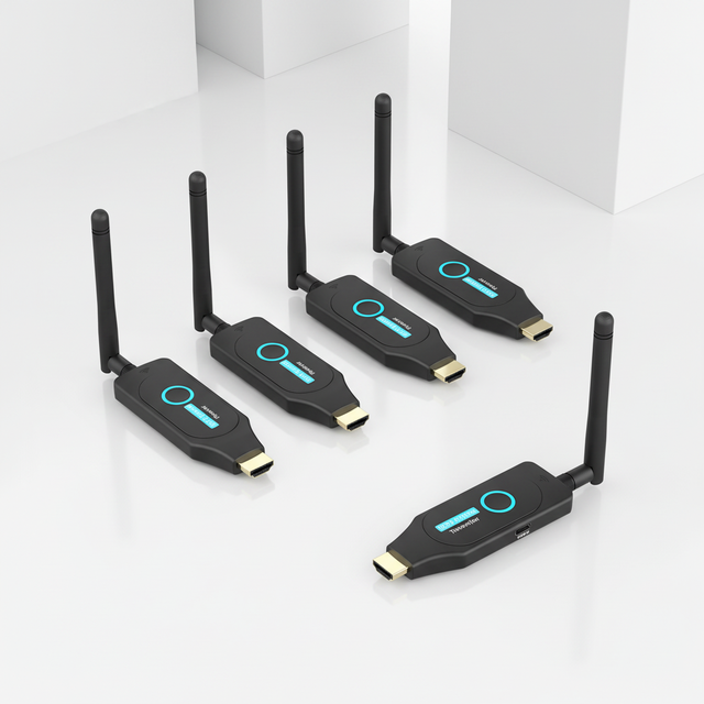 FJGEAR Wireless HDMI Extender Kit 100/200m 4K/1080P Zero Latency Audio Video Transmitter & Receiver for Home Theater & Gaming