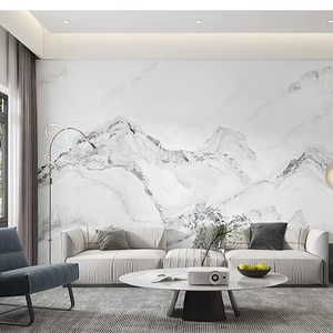 Rotolo di Carta da Parati Multifunzionale SXP con Paesaggio a Inchiostro Senza Cuciture per Soggiorno e Parete di Fondo per Hotel - Product Image 1