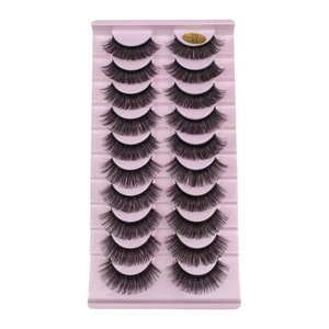 थोक मेकअप का उपयोग हस्तनिर्मित प्राकृतिक नकली मिंक पलक एक्सटेंशन मोटी सुंदरता झूठी पलकों स्ट्रिप्स स्ट्रिप्स - Product Image 2