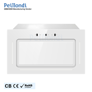 Cappa aspirante da incasso in vetro temperato bianco da 52 cm con motore DC, luci LED e controllo intelligente a gesto <span class=keywords><strong>per</strong></span> cucine di appartamenti (ODM) - Product Image 2
