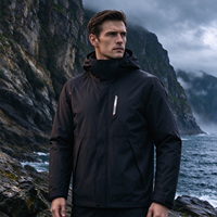 Veste hardshell homme logo personnalisé, imperméable antistatique, randonnée ski OEM gros