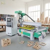 Máquina CNC de 4 Ejes ATC de 1300x2500mm para Grabado y Corte de Madera con Control DSP y Husillo de Alta Potencia para Fabricación de Muebles