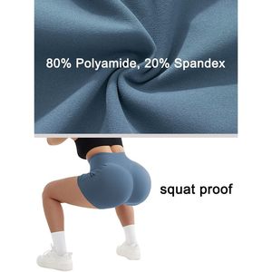 กางเกงขาสั้น FOXA Spandex สำหรับผู้หญิง เอวสูง กระชับสัดส่วน เหมาะสำหรับโยคะและออกกำลังกาย มีกระเป๋า - Product Image 5
