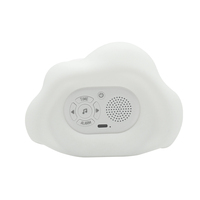 Veilleuse Nuage pour Enfants, Réveil Entraîneur de Sommeil pour Tout-petits, Bruit Blanc, Lampe en Silicone Doux au Toucher, Lumières Multicolores, 6 Options de Musique