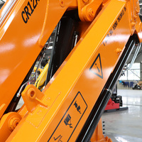 Grue de camion de 1 à 12 tonnes avec flèche articulée hydraulique télescopique, moteur, boîte de vitesses et pompe pour le levage de marchandises