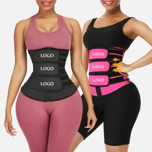 HEXIN Fat Burning Private Label tre cinture Latex Waist Shaper Trainer cinture dimagranti rifinitore per la vita