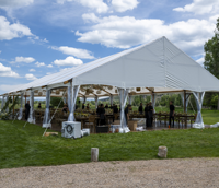Tente Timbertrac traditionnelle de luxe quatre saisons, imperméable, pour mariage, événement, fête, camping en plein air, structure en PVC