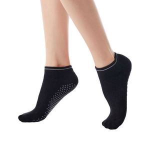 Chaussettes de yoga antidérapantes en coton respirant pour femmes, à bout rond, pour Pilates - Product Image 5