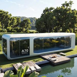 Petites maisons mobiles modernes Kit de maison capsule préfabriquée portable Hôtel camping-car de luxe Petite maison <span class=keywords><strong>pour</strong></span> appartement Cottage - Product Image 4