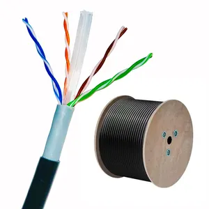 High quality cables oem optional length outdoor cat6 utp CCA 24AWG cat6 f/utp network cable