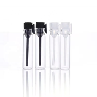 Grosir kosong 0.5ml 1ml 2ml 3ml 5ml tabung kaca kecil tabung uji parfum sampel botol kaca