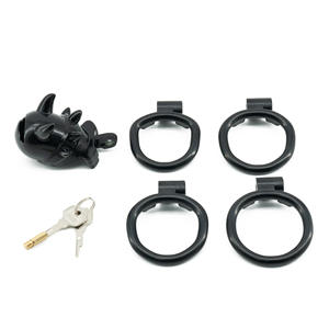 卸売り複数サイズ小悪魔スタイルペニスかわいいデザイン通気性簡単クリーン男性用貞操ロックSM大人用 - Product Image 5