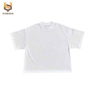 Fabricants de vêtements OEM ODM, t-shirts pour hommes de haute qualité, coupe ample, surdimensionnés, impression en relief personnalisée, t-shirt personnalisé de qualité supérieure - Product Image 6