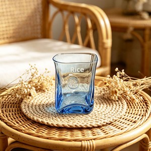 Gobelet à <span class=keywords><strong>eau</strong></span> frais BST 300 ml, en verre martelé, peint à la main, motif dessin animé, simple et créatif, pour la maison, pour lait ou jus, forme carrée - Product Image 3