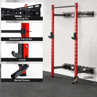 Rak Barbell Multifungsi Setengah, Alat Fitness Rumah Tangga & Komersial, PIN JIN Squatting Free Bench Push Chest Arms Power Cage