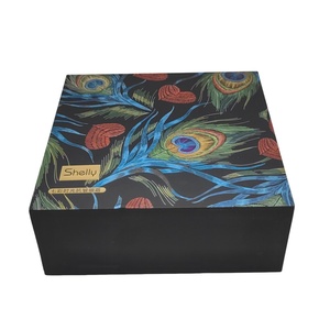 Boîtes en papier de carton d'impression CMJN revêtues d'une feuille UV rigide de 2mm d'épaisseur biodégradable écologique avec beau logo personnalisé - Product Image 2