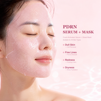 Masque en tissu PDRN CMC à double chambre, 30 ml d'essence par sachet, éclaircissant, hydratation intense, soin du visage