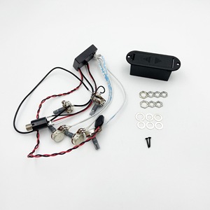 Controllo del Volume e del Tono Attivo a 2/3 Bande in Metallo Nero Ignifugo per <span class=keywords><strong>Chitarra</strong></span> Acustica/Elettrica, Vendita all'Ingrosso dalla Fabbrica - Product Image 4