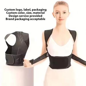 Correcteur de posture dorsal portable réglable, soutien de la clavicule et de la colonne vertébrale, ceinture de maintien pour les épaules et les lombaires, en polyester, professionnel - Product Image 2