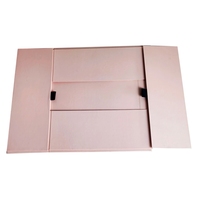 Boîte d'emballage pour cartes d'invitation de mariage, compartiments, gaufrage, laminage mat, revêtement UV, carton ondulé, offset, recyclable