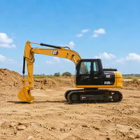 Excavatrice sur chenilles d'occasion CAT 312D2L, 13 tonnes, d'origine, pour travaux de terrassement et de construction