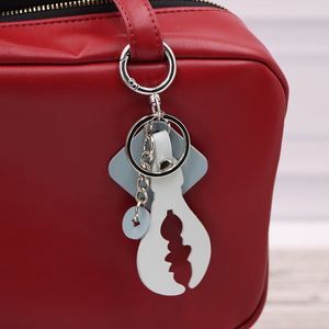 PU Leather Crab Keychain Mini Animal Cartoon Bag Pendant Cute Design <b>Keyring</b> <b>Charms</b> - Product Image 1