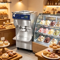 Máquina de Gelato de Barra Frontal de 150L/H con Función de Conservación Nocturna, Congelador Vertical por Lotes, Máquina Italiana de Helado Duro en Venta