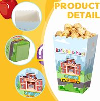 Boîtes à Popcorn et Frites en Papier Auto-Érigeables, Portables, Recyclables, de Qualité Alimentaire, Écologiques, avec Laminage Brillant – Vente en Gros