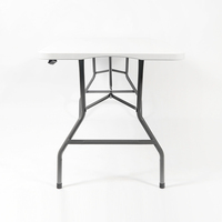 Oeytree-Mesa plegable de plástico rectangular duradera para acampar al aire libre con 1 año de garantía, muebles plegables de diseño moderno para exteriores