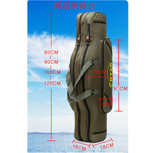 OYZO – sac de rangement pour canne à pêche, 80cm, 90cm, 1m, 1.2m, sangle d'épaule en Nylon, sac de rangement pour matériel de pêche en mer, unisexe - Product Image 3