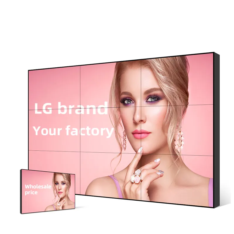 Blast cheap 46 49 55 65 inches 4k prices indoor 2x2 3x3 HD LCD panel 1.8mm narrow bezel splicing screen display video wall