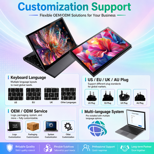 แล็ปท็อปแบบสัมผัส 2 in 1 ขนาด 10.95 นิ้ว รุ่น Core I3 1215u ความละเอียด 1920x1200 แรม 16GB SSD 512GB หมุนได้ 360 องศา สำหรับธุรกิจ แท็บเล็ตพีซี ระบบปฏิบัติการ Windows 11 Hfbook10/1 - Product Image 4