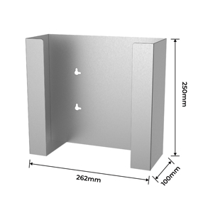 304 Stainless Steel Wall Mounted Double Disposable <b>Glove</b> Dispenser <b>for</b> Food Preparation Area - Product Image 6