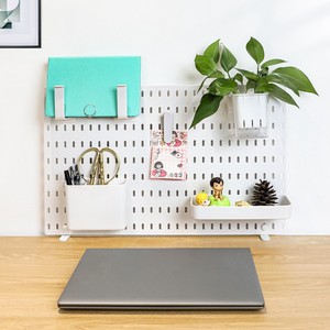 Pegboard Desktop Organizer Rectangle Standing Type Multi-purpose No Installation <b>Desk</b> Storage Office Home Study Dormitory Use - Product Image 5