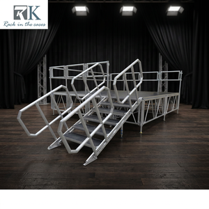 Plataforma Modular para Escenario al Aire Libre, Rectangular, 4 pies x 8 pies, Ensamblaje de Aluminio - Product Image 2
