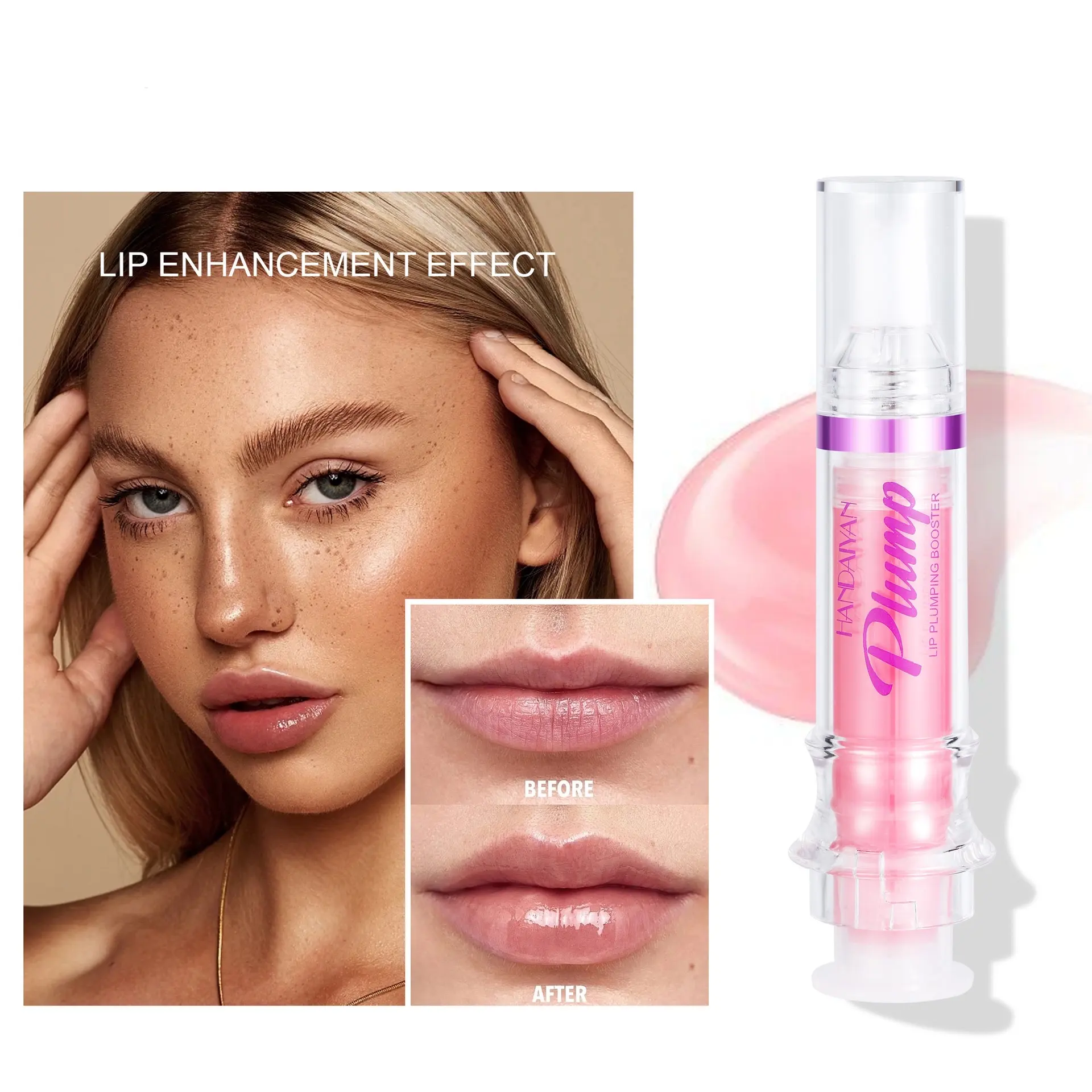 Großhandel Hochwertige Spritze Lip Injectio Plumper Gloss Enhancer Private Label Plump ing Lip gloss 5G Liquid Modische FEDEX