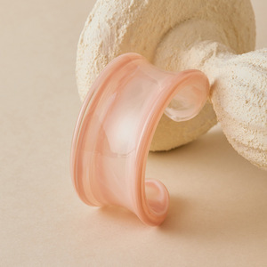 Brazaletes Modernos para Mujer, Productos del Mercado de Yiwu, Joyería Simple Semitransparente, Brazaletes Redondos Abiertos, Accesorios Brasileños MSSZ072 - Product Image 5