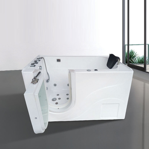 <span class=keywords><strong>Bañera</strong></span> acrílica independiente con puertas transparentes, color rosa - Product Image 6