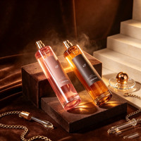 Flacon de parfum en verre cylindrique fin de 100 ml avec col serti, bouchon rond en or, argent ou bois, flacon de parfum vide personnalisé avec étiquette