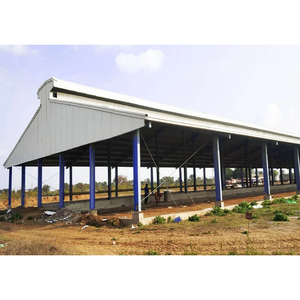Cadre léger de Structure En Acier Bovins Ferme Maison Vache Hangar En Métal Feuille/Panneau sandwich En Acier H En Acier A-190509-3 Q235 Q345 GO - Product Image 2