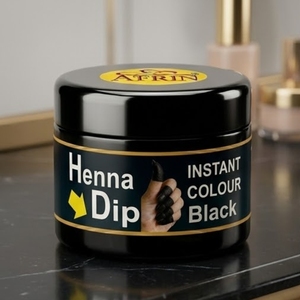 Henna Afrin en Polvo para Teñir al Instante, Color Negro, Tinte de Henna Oscura, Henna Natural en Polvo, Aceite para Hacer Conos, Tinta para Tatuajes con Aroma Intenso - Product Image 2
