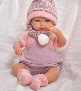 Muñecas Bebé <span class=keywords><strong>Reborn</strong></span> de <span class=keywords><strong>Silicona</strong></span> de 45 cm para Niñas, Juguetes con Cuerpo de Tela Suave, Muñecas Bebé <span class=keywords><strong>Reborn</strong></span> de 18 Pulgadas - Product Image 3
