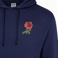 Sweat à capuche décontracté personnalisé brodé avec motif de dessin animé, en coton épais doublé polaire, écologique, pour homme, avec logo, idéal pour le printemps