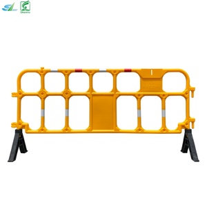Barrière de circulation temporaire en plastique HDPE, garde-corps de contrôle des foules, clôture de sécurité routière, haute durabilité, hauteur 1000 mm, longueur 2000 mm pour - Product Image 2