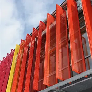 Aluminium Architecturale Gevel Moderne Panelen Metaal Geperforeerde 3d Muren Panelen Voor Residentiële