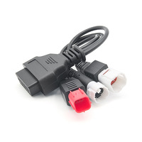 Cable de escáner de motocicleta Yamaha 3 en 1 300mm 3 pines 4 pines 6 pines 12V PVC aislado IP67 adaptador Conductor de cobre
